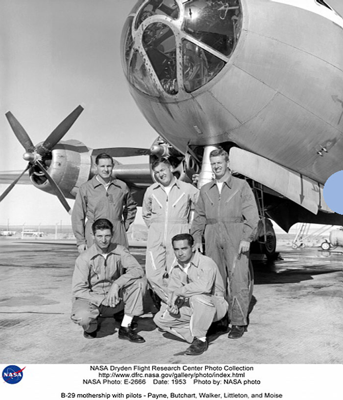 B-29 With Pilots - NASA