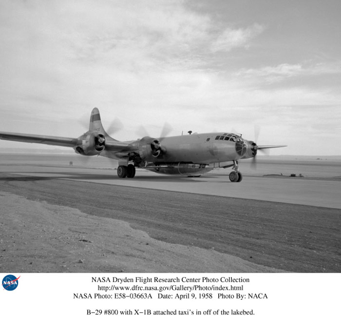 B-29 with X-1B - NASA