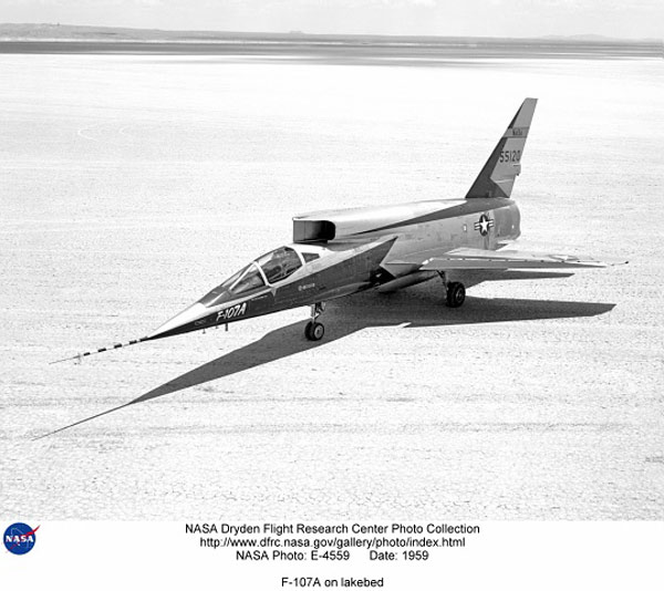 F-107A on lakebed - NASA