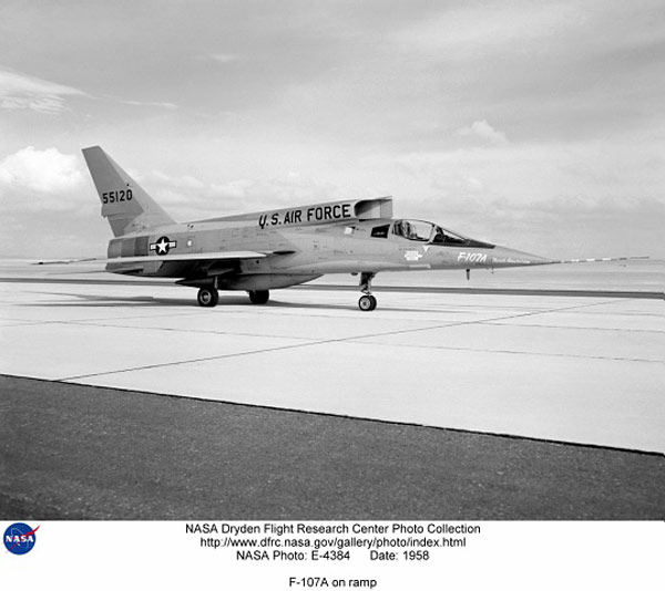 F-107A on Ramp - NASA