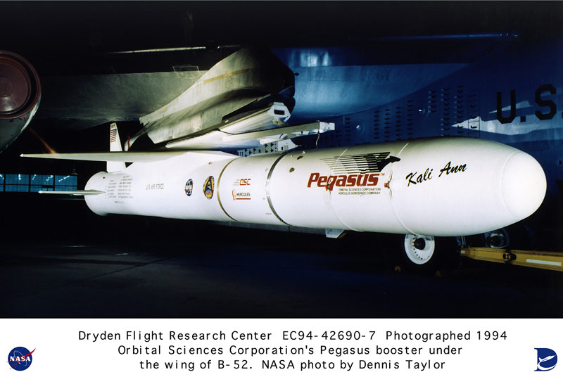 Pegasus under B-52 - NASA