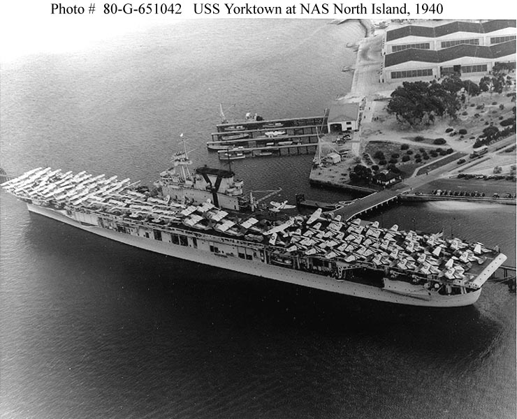 USS YORKTOWN 1940