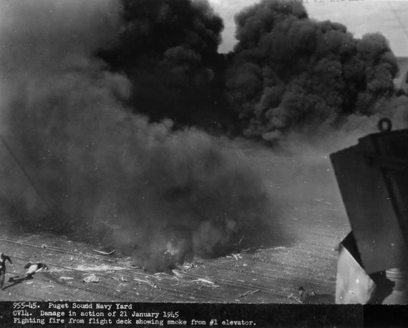 Damage of Kamikaze Ticonderoga
