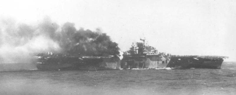 KAMIKAZE ATTACK ON USS FRANKLIN