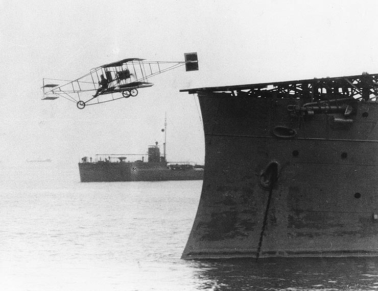 Ely-takeoff from USS BIRMINGHAM 1910