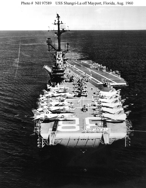 USS SHANGRI LA OFF MAYPORT, FLA