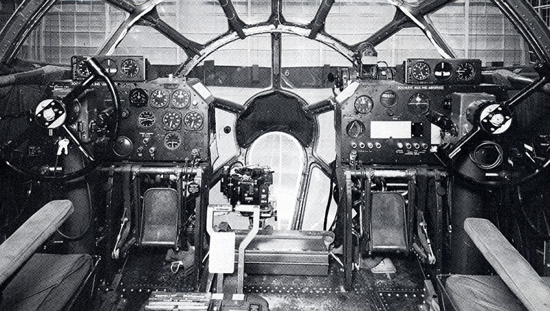B-29 cockpit and instrument 
        view - NMUSAF