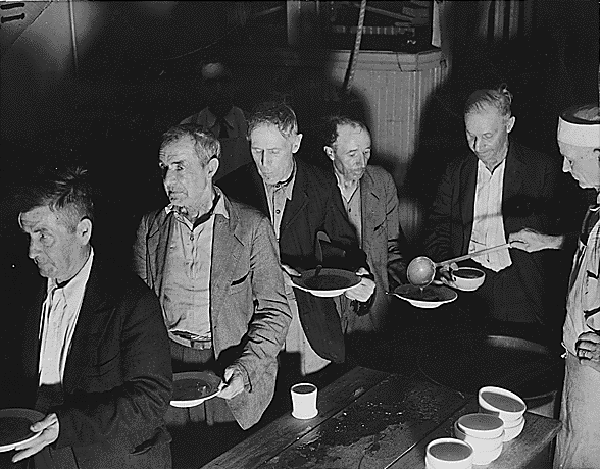 DEPRESSION SOUP LINE - NATIONAL ARCHIVES