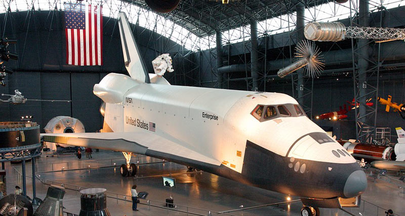 Space Shuttle Enterprise 
        at Udvar Hazy Center Wikipedia
