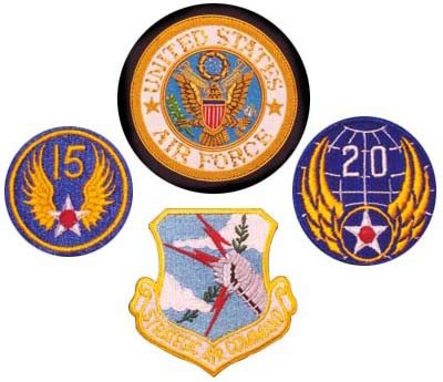 US Air Force Patches - SAC - 15th - 20th