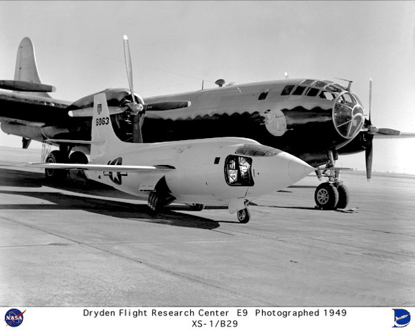 XS-1 WITH B-29 MOTHERSHIP - NASA Archives